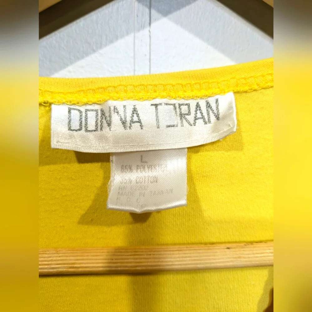 Donna Toran Western Fringe Shirt In Yellow Size Large Rhinestones 80s‎